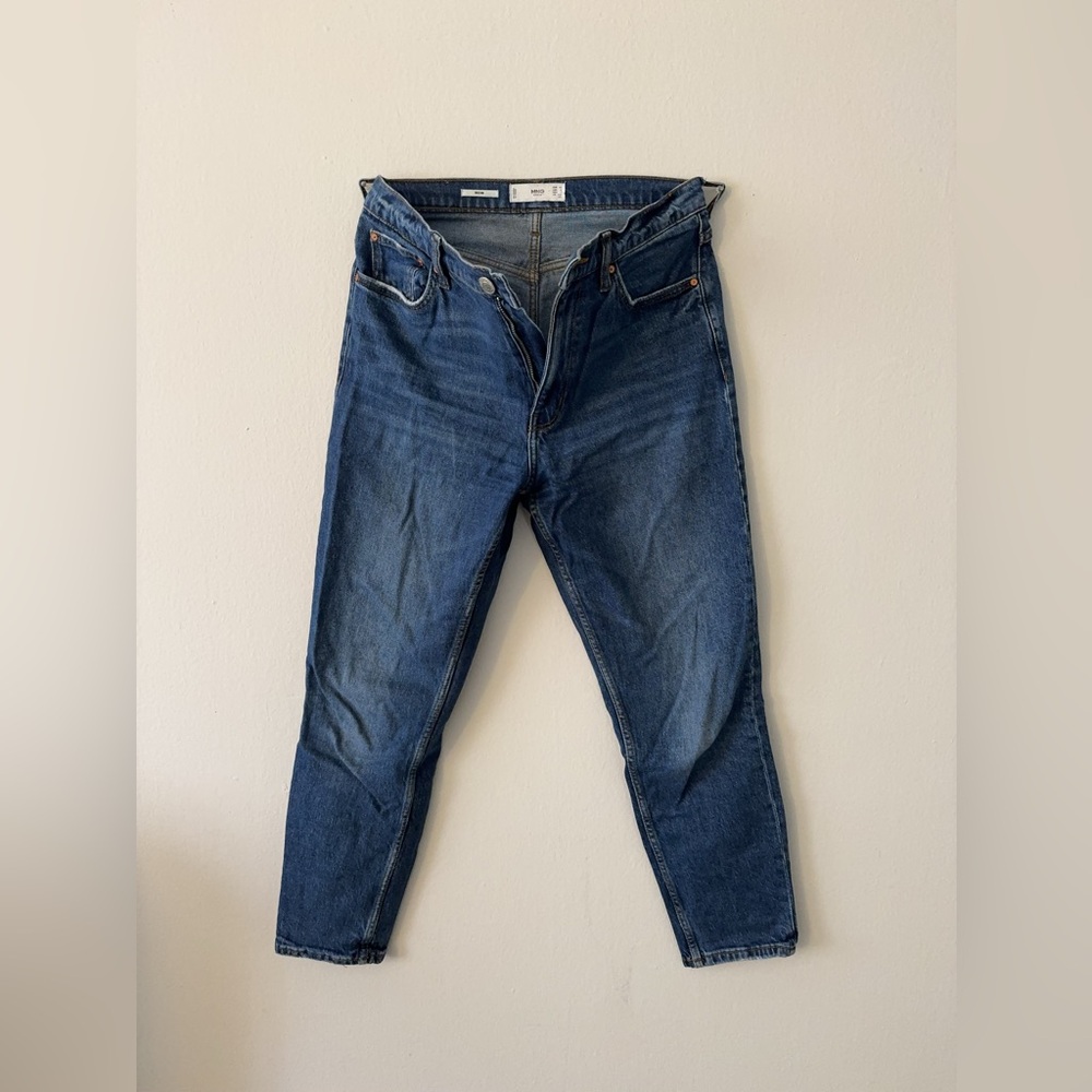 Mango Mom Jeans in Dark Wash
